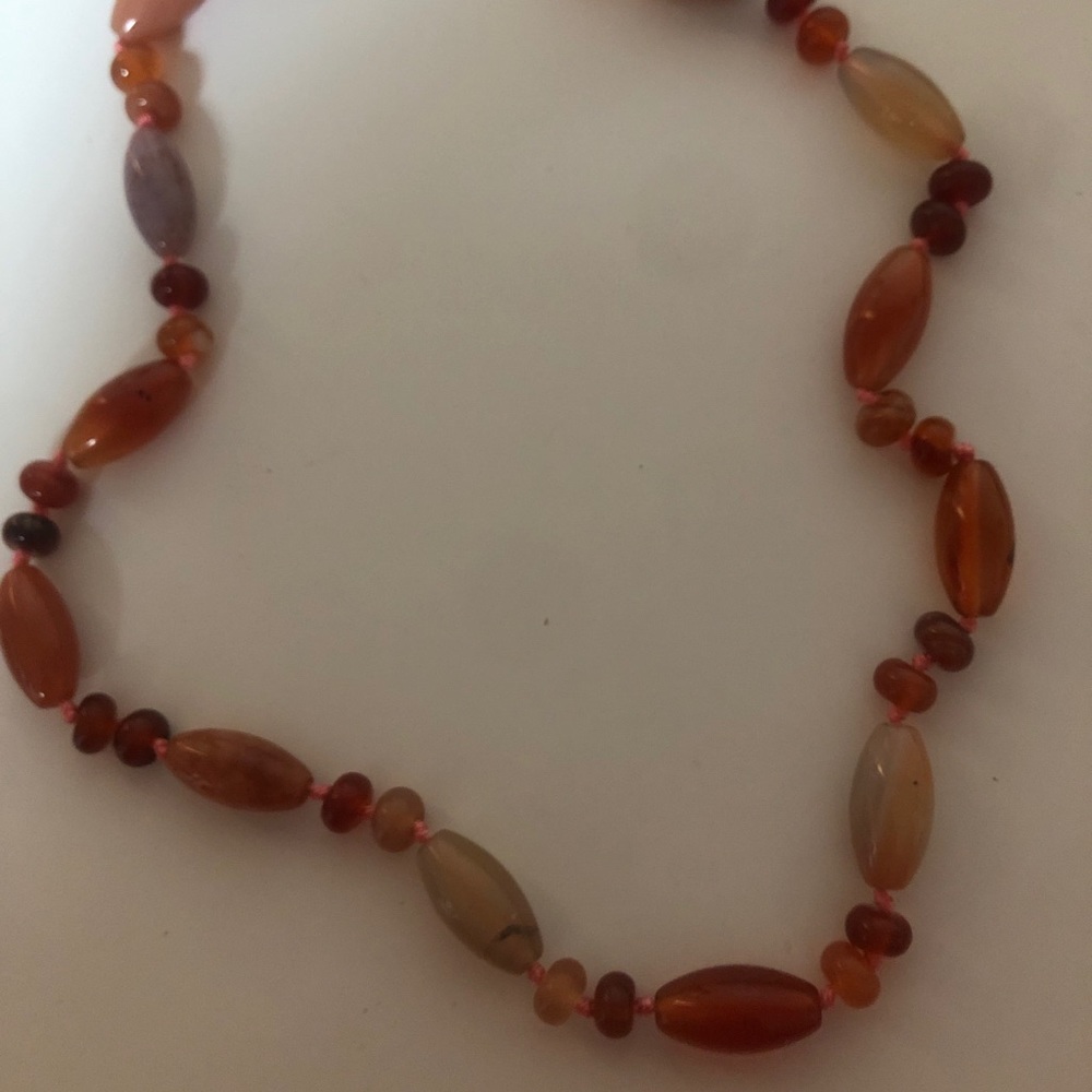 Women’s Authentic Natural Stone Jewelry In Carnelian Bead